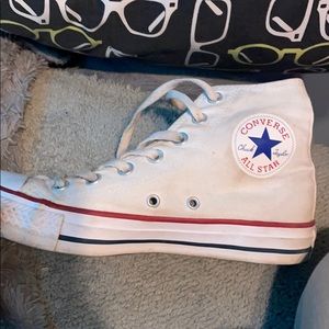 White converses high top